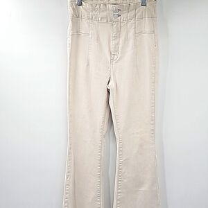 Free People Jayde Flare Leg High Waist Boho 70's Vibe Stretchy Jeans